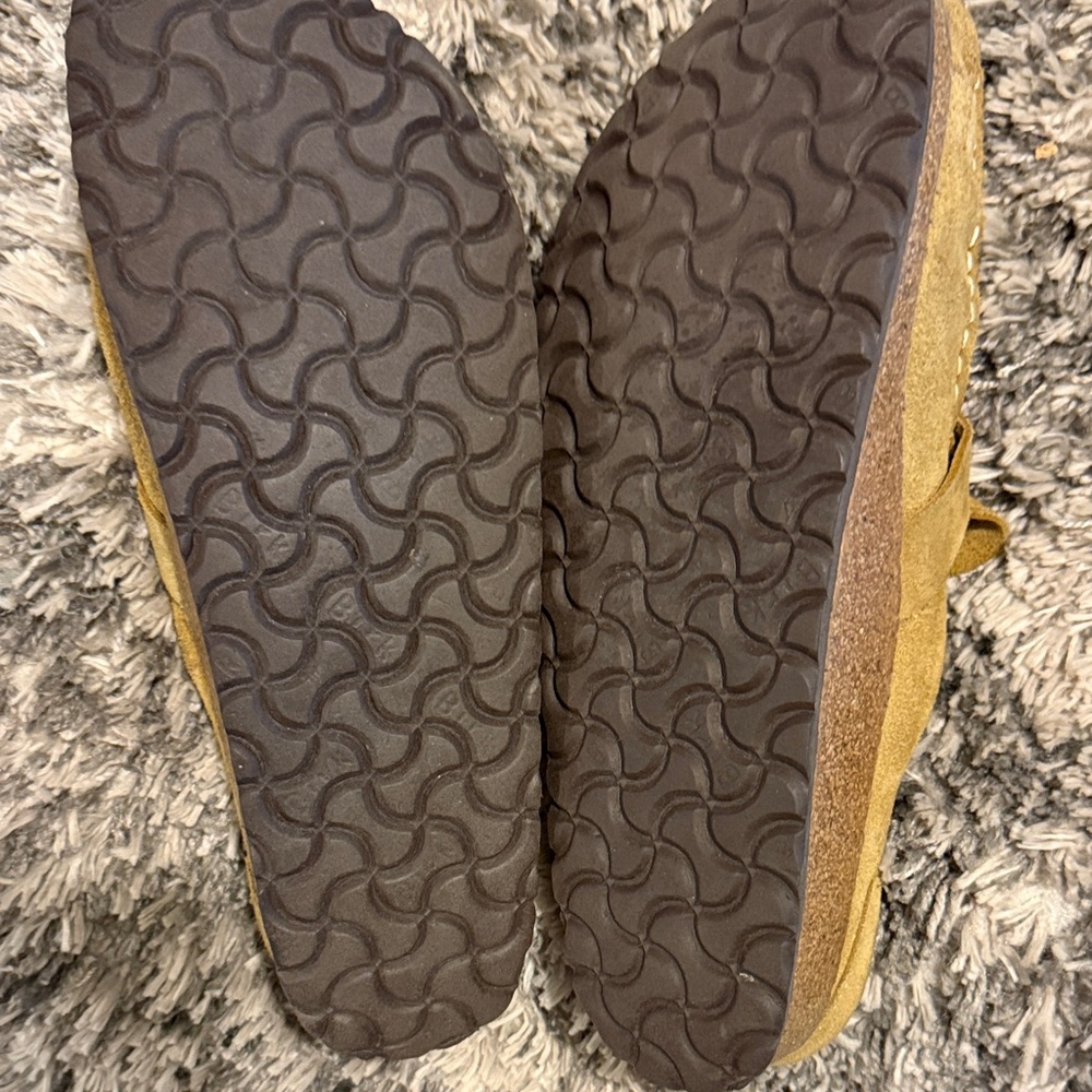 Birkenstock Tan Suede Mules - Picture 2 of 6